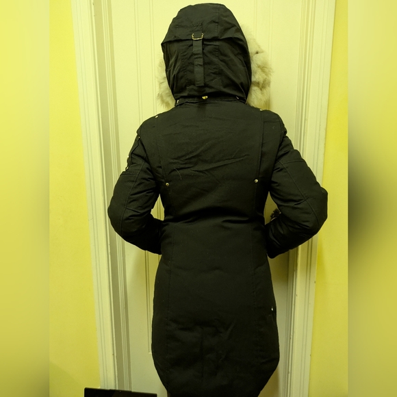 Long Black Moose Knuckle Jacket - Picture 4 of 9